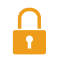 Icon illustration of a pad lock