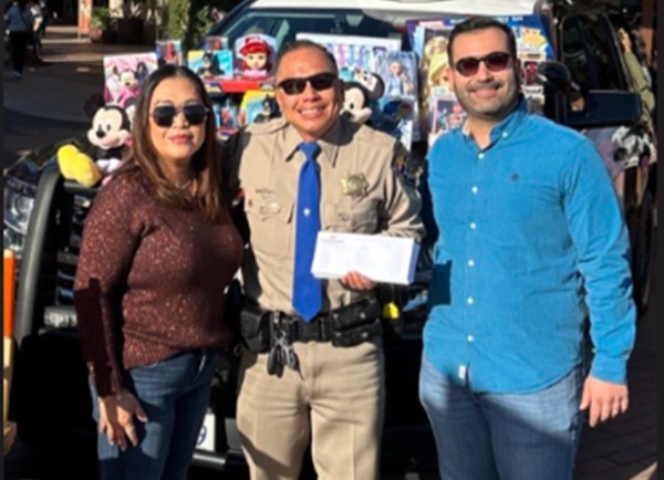 December bulletin - CHP toy drive - Mona and Randy