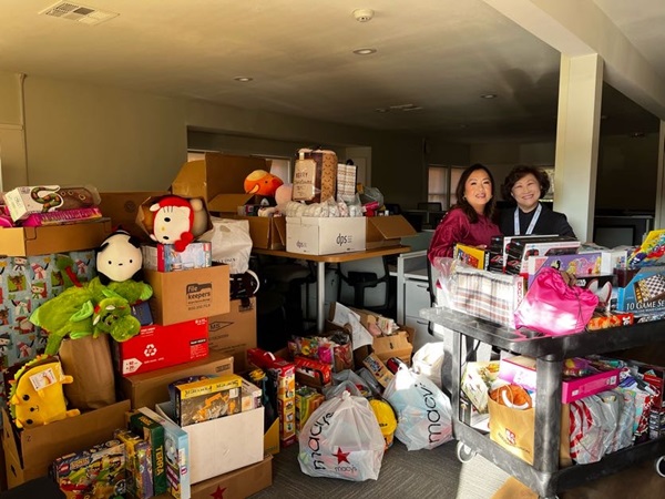 December bulletin - toy drive - Mona and Susan