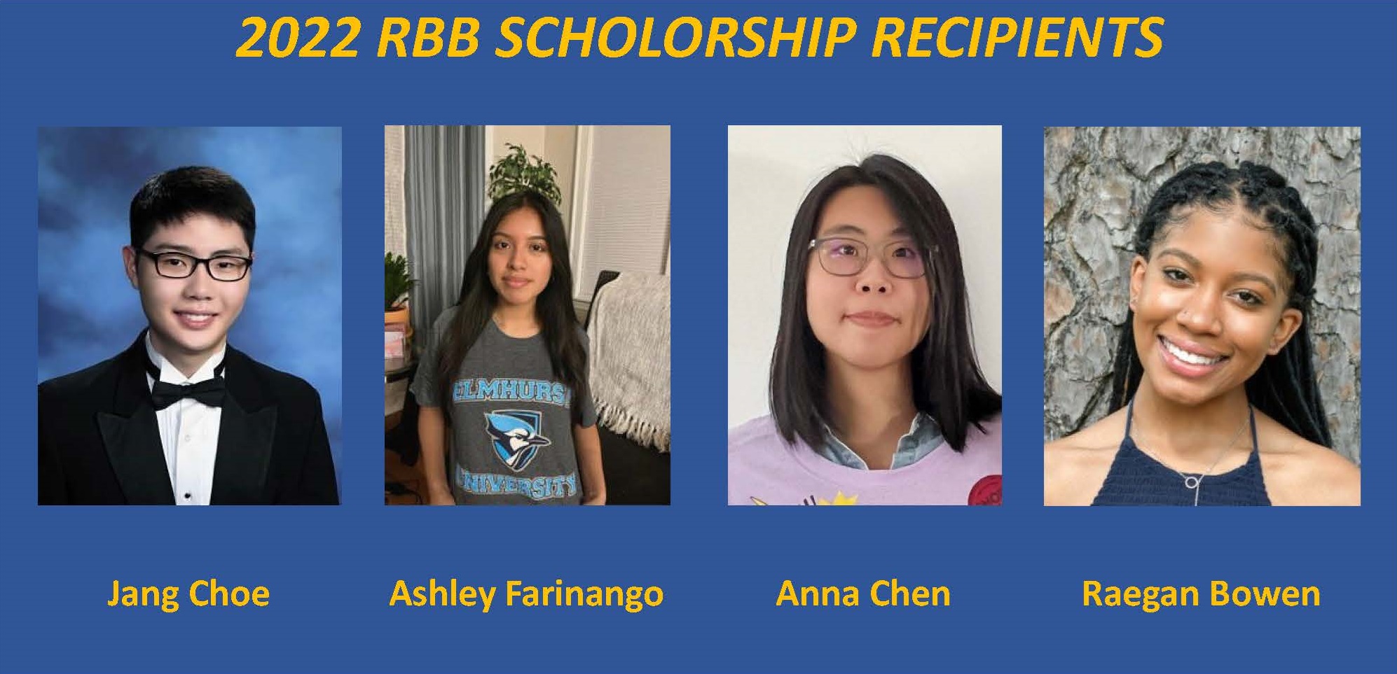 2022 Scholarship recipients